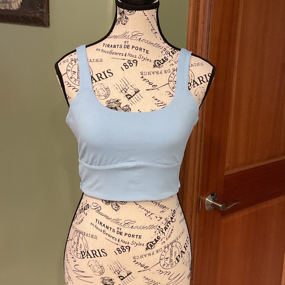 Sincerely Jules Light Blue Crop Top, Size S